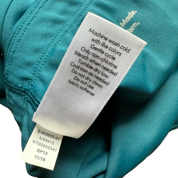 Athleta | Size S Dark Teal Contender 9" Compression Biker Shorts Running Biking - Picture 10 of 12